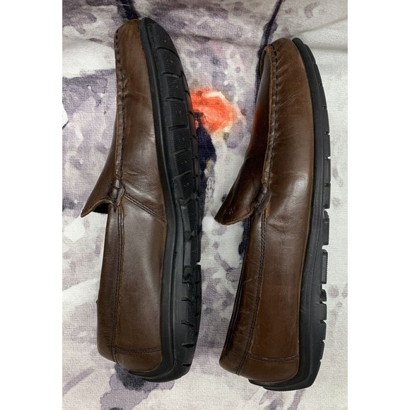 Ecco Comfort Driving Shoes Men’s US 9.5 Euro 42 Leather Chocolate Brown Slip On main image 11
